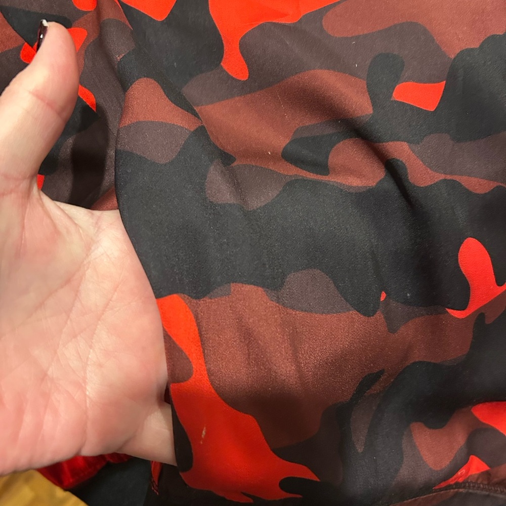 L.A.M.B. Black and Red Patterned Top - Picture 5 of 5